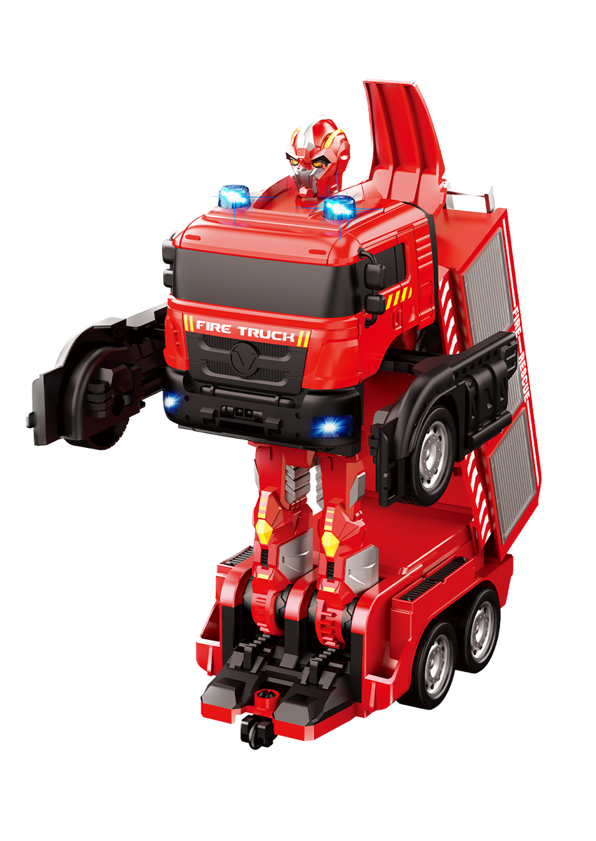 Transformer fire top truck toy